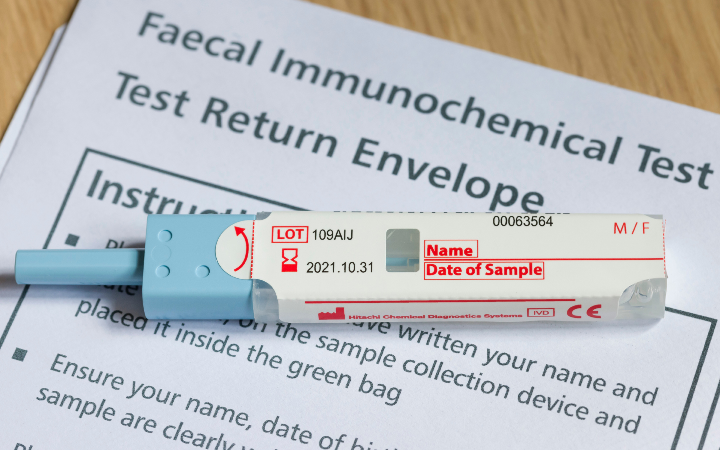 A faecal immunochemical test kit